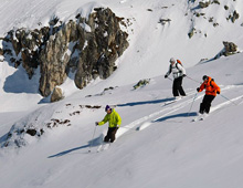 Off piste skiers