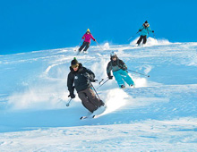 Off piste skiers